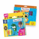 Crayón Escolar Triangular Jumbo caja con 12 Piezas Paper Mate 2136743
