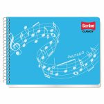 Cuaderno Espiral de 50 Hojas Italiano Pautado Scribe