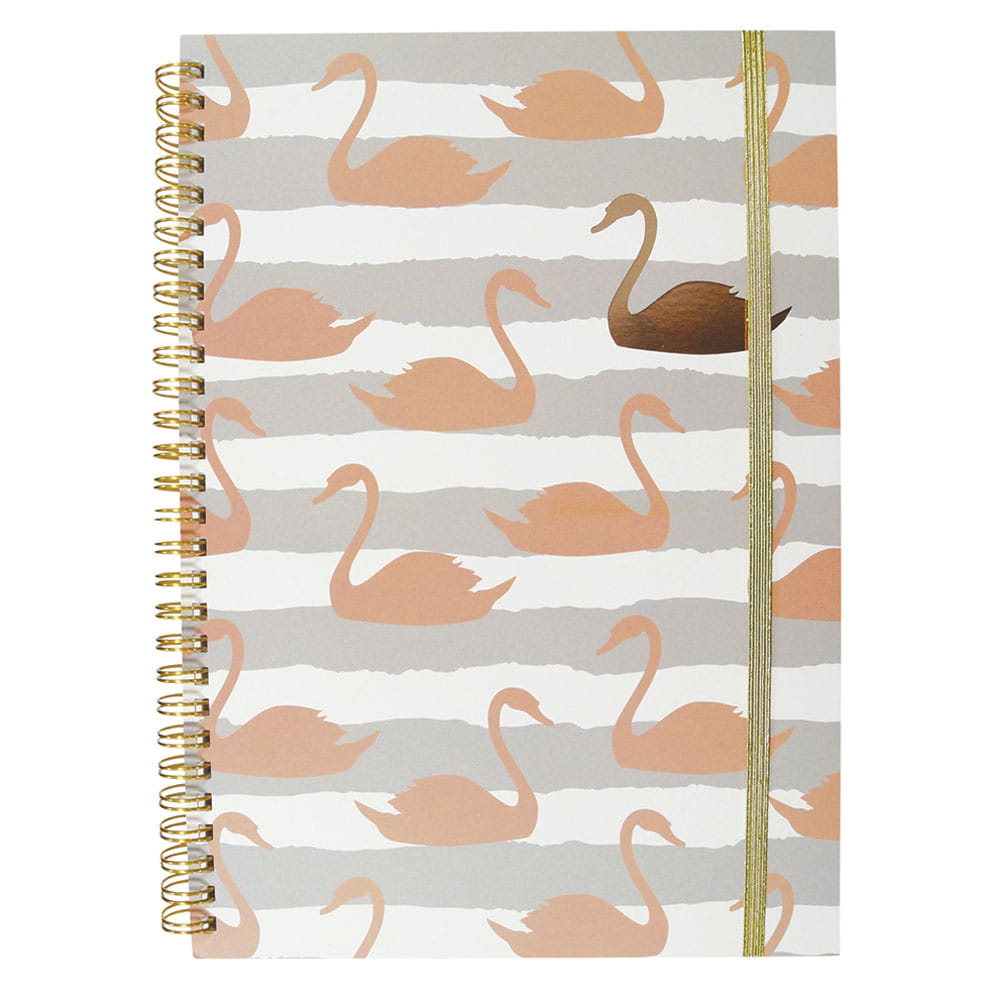 Cuaderno Espiral de 100 Hojas College Cuadro Chico Pasta Dura Pink Smart Fashion