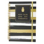 Cuaderno Espiral de 100 Hojas College Raya Pasta Dura Black Smart Fashion